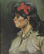 Portrait of a Woman with rde Ribbon (nn04)